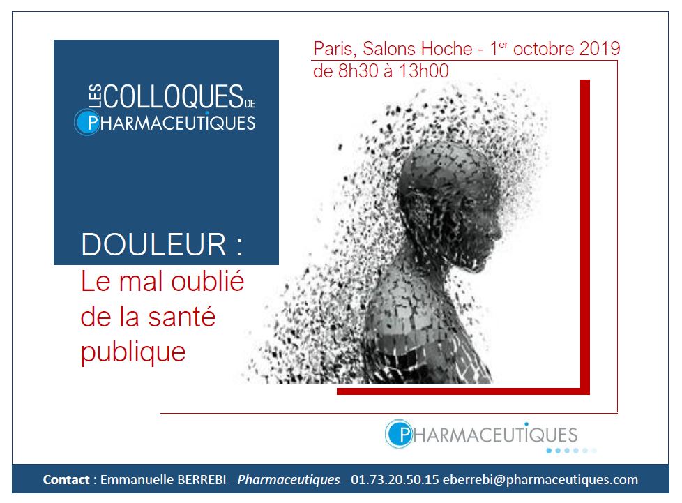 Visuel annonce colloque douleur 1er octobre 2020